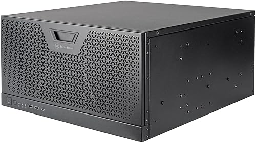 SilverStone Technology RM51 5U Chasis de servidor de montaje en rack con ventiladores duales de 7.087in y capacidad de refrigeración líquida