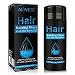 Aliver Hair Fibers for Thinning Hair - Black - 27.5Gr,Undetectable Natural Formula, Thicker Fuller Hair in 15 Seconds, Conceals Hair Loss, Look Younger, for Men & Women Patchy Bald Spot,Crown
