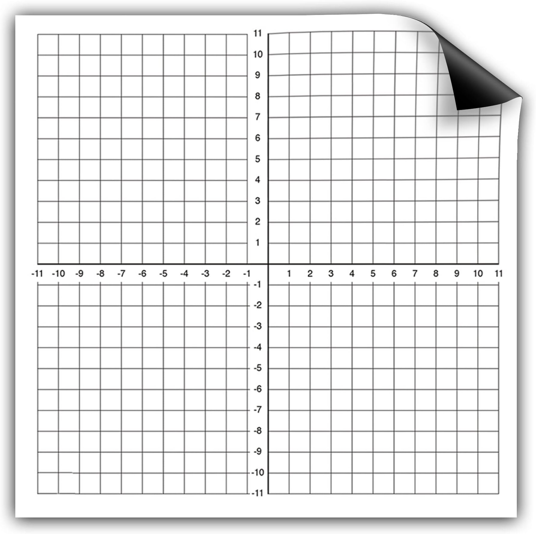 173008 1" Numbered Axis Dry Erase Magnet