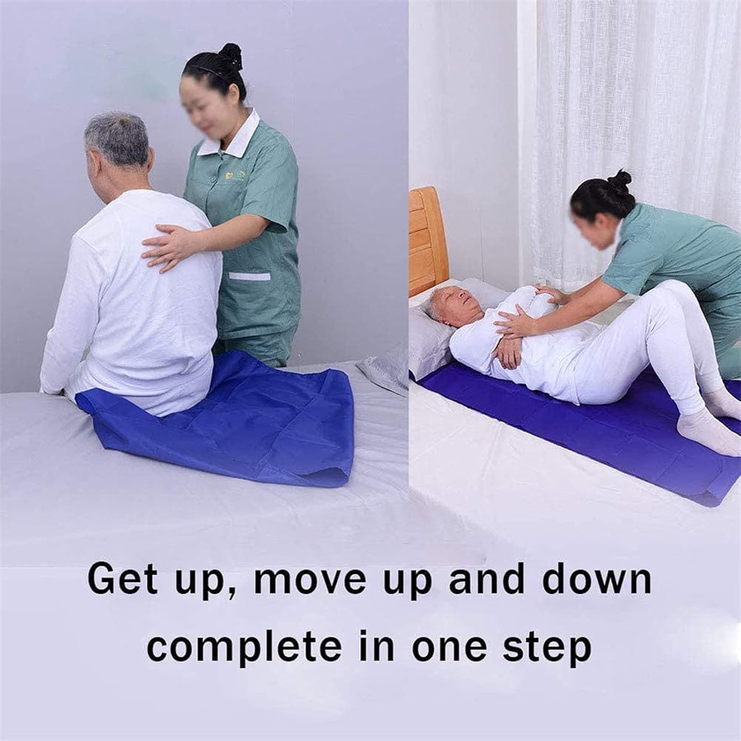 Transfer Tables with Slide Belt, Bariatric Patient Risers, Positioning Pad for Medical Transport Slings, 130 x 70 cm