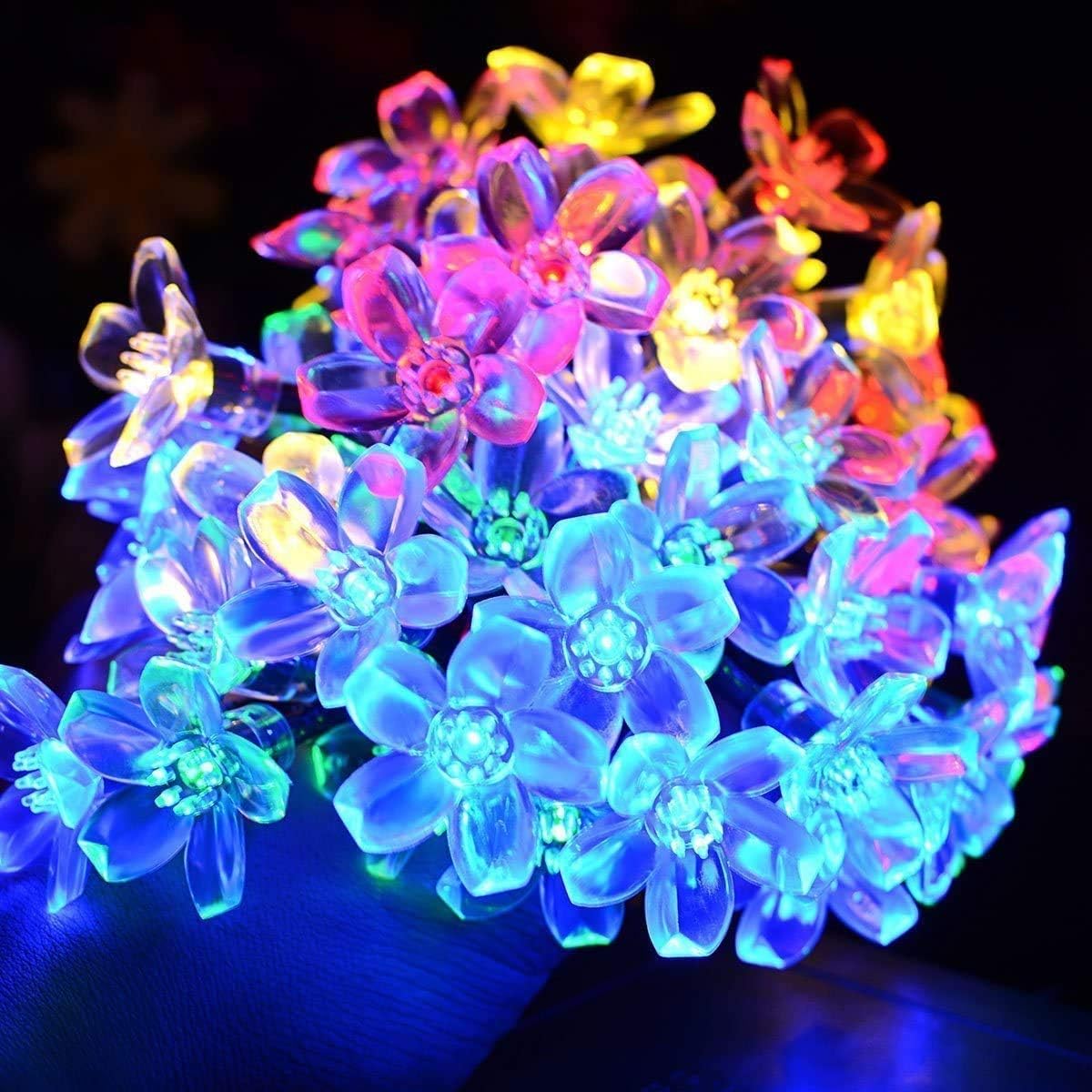 ZALAR LED Lights for Diwali Decoration with 17 Ft Long 220V Electric Flameless Design for Puja Room, Mandir, Rangoli, Balcony, Door, and Home Festival Lighting (Multi, Led Flower Light, 14)-image-34