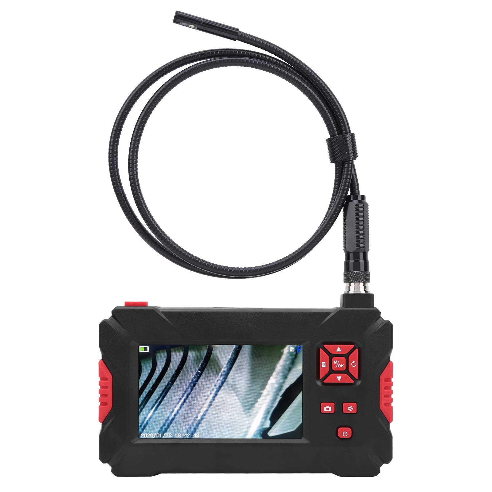 Telecamera per ispezione endoscopio Industriale, endoscopio a Doppia Lente Schermo a Colori LCD Endoscopio Industriale Design umanizzato con salvaschermo per RI