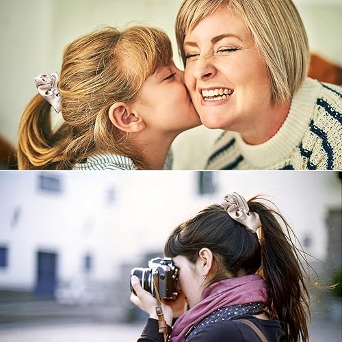 Miniatura 4 de Antetek 12 coleteros de satén para mujeres y niñas, regalos de propuesta de dama de honor, regalos de despedida de soltera, lazos para el cabello