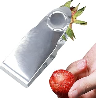 Strawberry Huller Stem Remover, Strawberry Stem Remover Tool - Tomato Corer Remover Tool,Stainless Steel Fruit Stem Remover Picker, Kitchen Gadgets for Strawberry Cherry Tomato Fruit