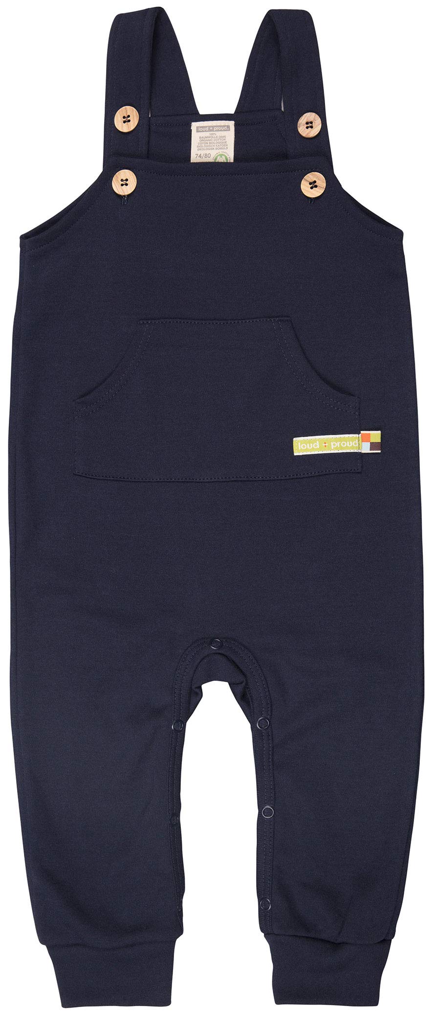Loud + Proud Latzhose Aus Bio Baumwolle, Gots Zertifiziert Pantalones de Peto Bebé-Niños