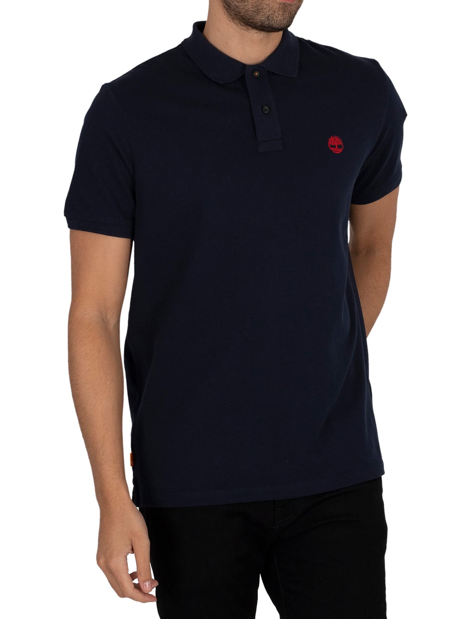 Timberland Men's Blue Basic Polo, T-Shirt,