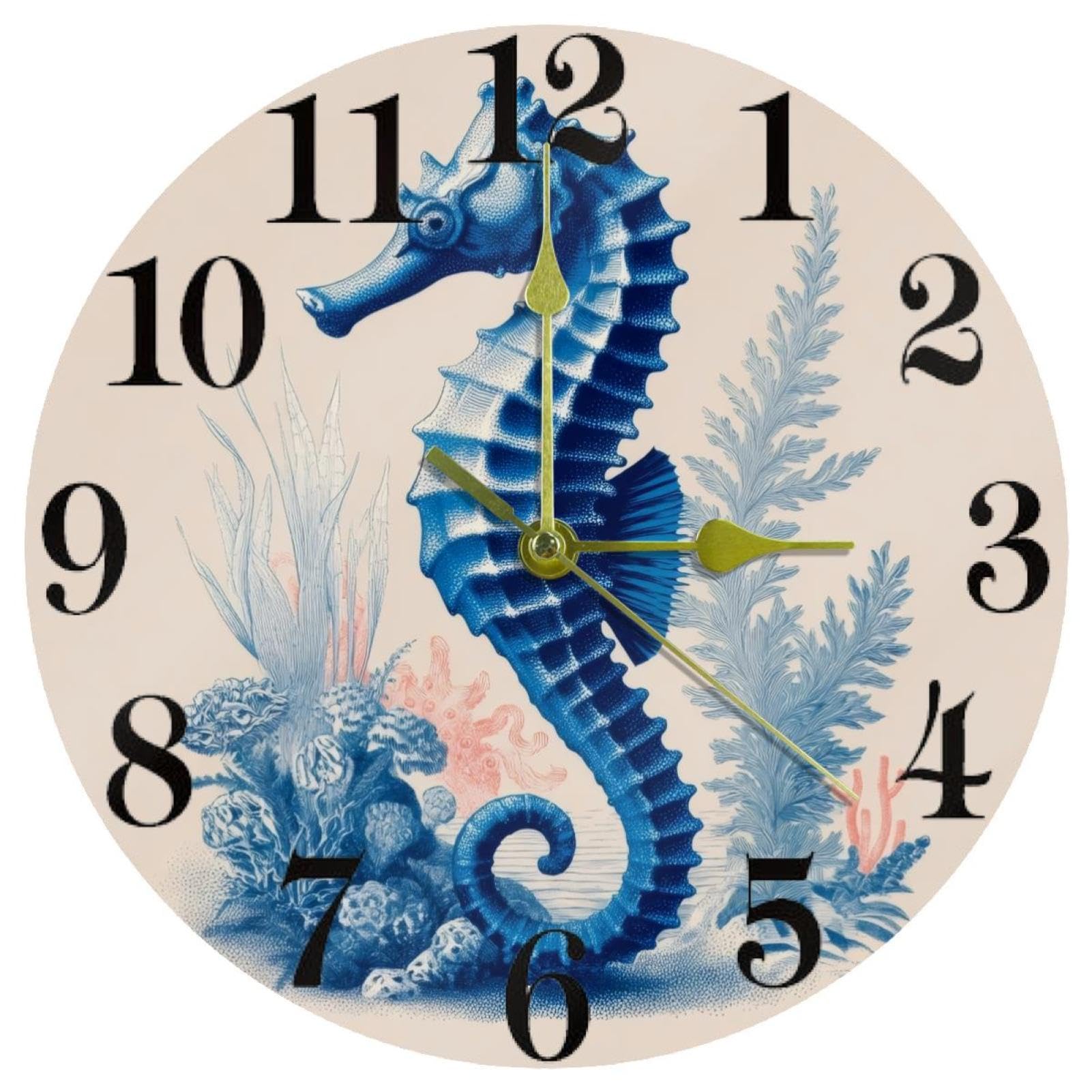 Horloge murale silencieuse pour chambre et bureau élimine le bruit du tic-tac
