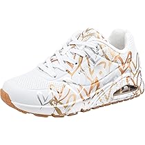 Skechers Uno – Metallic Love, Scarpe da ginnastica Donna, Bianco, 41 EU