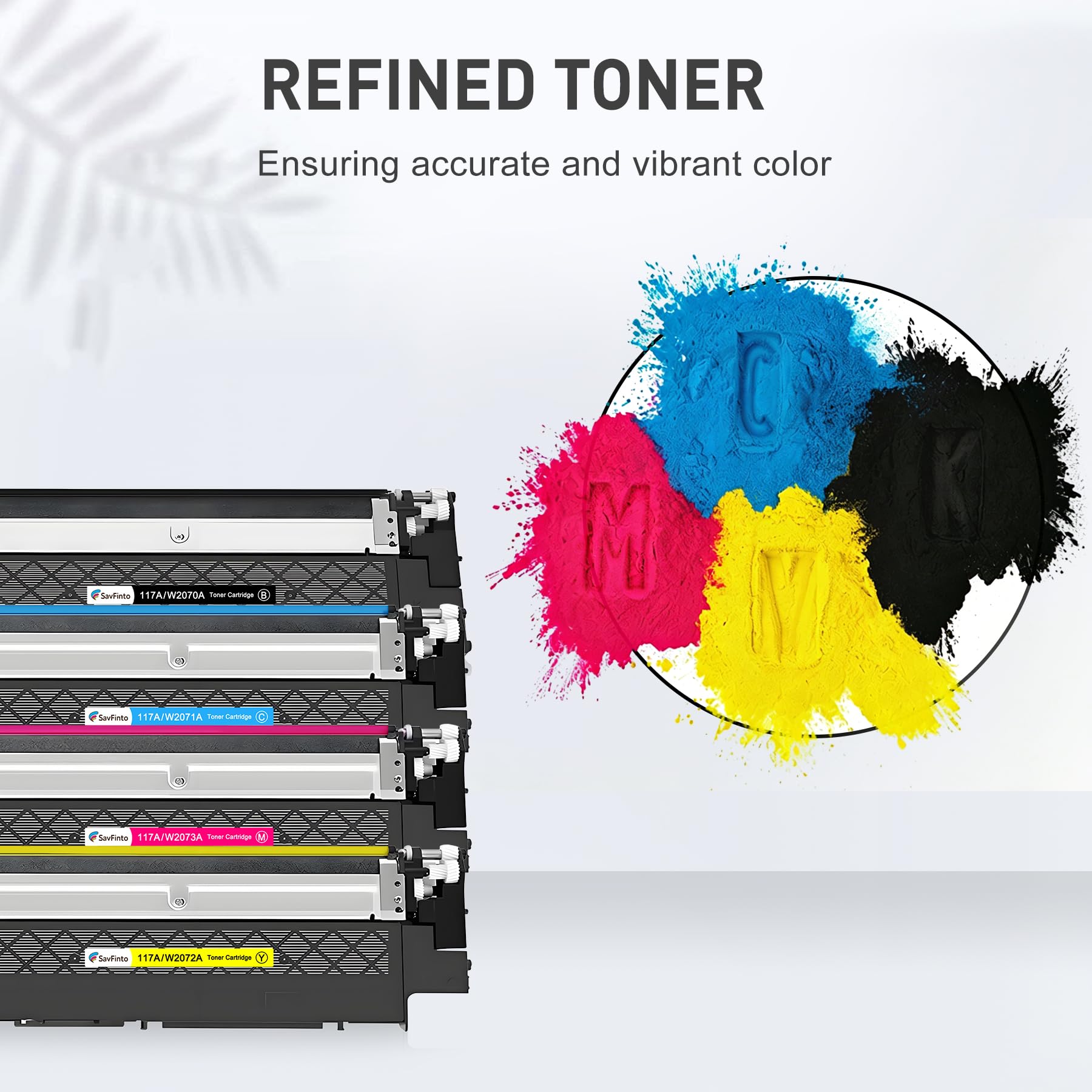 Zamiennik tonera 117A do HP 117A W2070A W2071A W2072A W2073A tonery kompatybilne z HP Color Laser MFP-179fnw MFP-179fwg MFP-178nwg MFP-178nw, HP Color Laser 150nw 150a (4 sztuki)