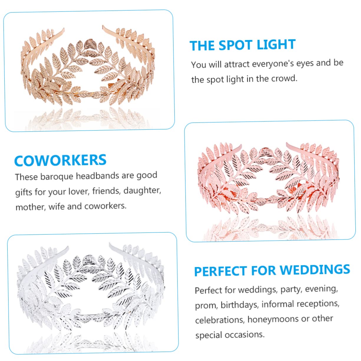 Beaupretty 9piezas Tocado Elegante Para Novia Para Bodas y Accesorios De Maquillaje Para
