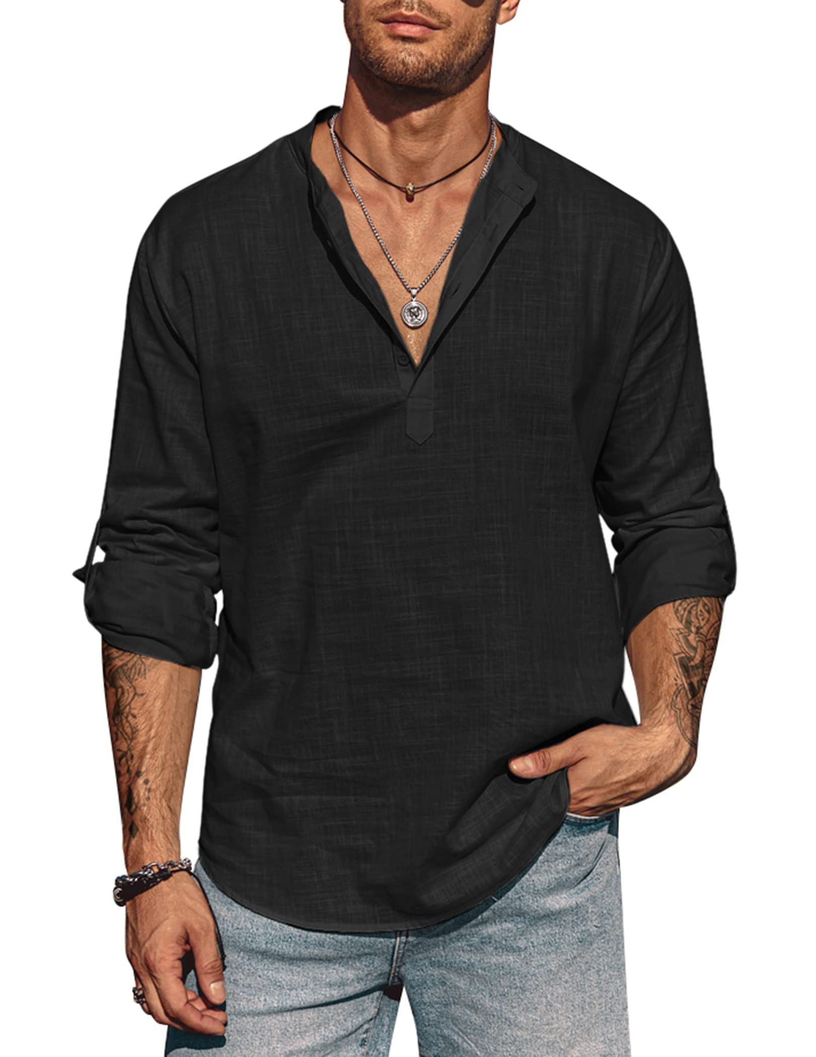 COOFANDY Camisa para Hombre