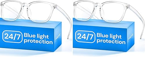 Miniatura 16 de Gaoye Lentes transparentes de luz azul transparente para computadora y juegos, lentes anti rayos UV, resistentes a los arañazos y ajuste cómodo