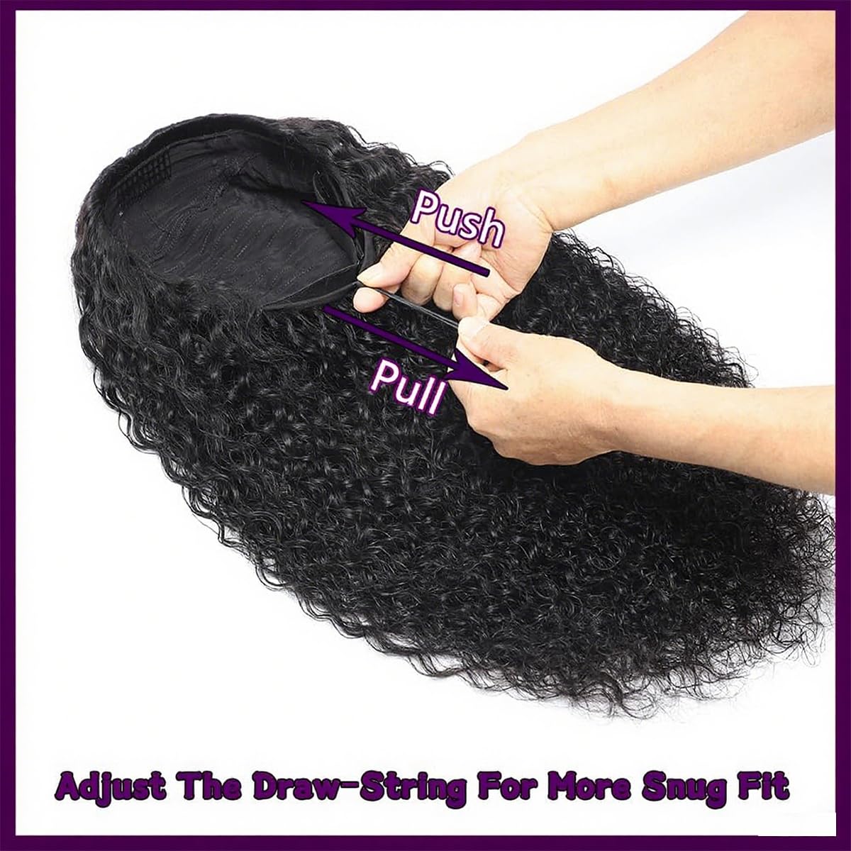 18 Inch Kinky Curly Half Wig Human Hair 3 In 1 Seamless Flip Over with Adjustable Drawstring Wear Go Glueless Wigs Wet and Wave Curly Half Wigs for Women Headband Wig Beginner Friendly