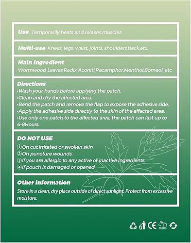 Miniatura 6 de Parches de rodilla, 36 parches para aliviar el dolor de rodilla, parches de alivio para articulaciones de rodilla, parches de hierbas para aliviar