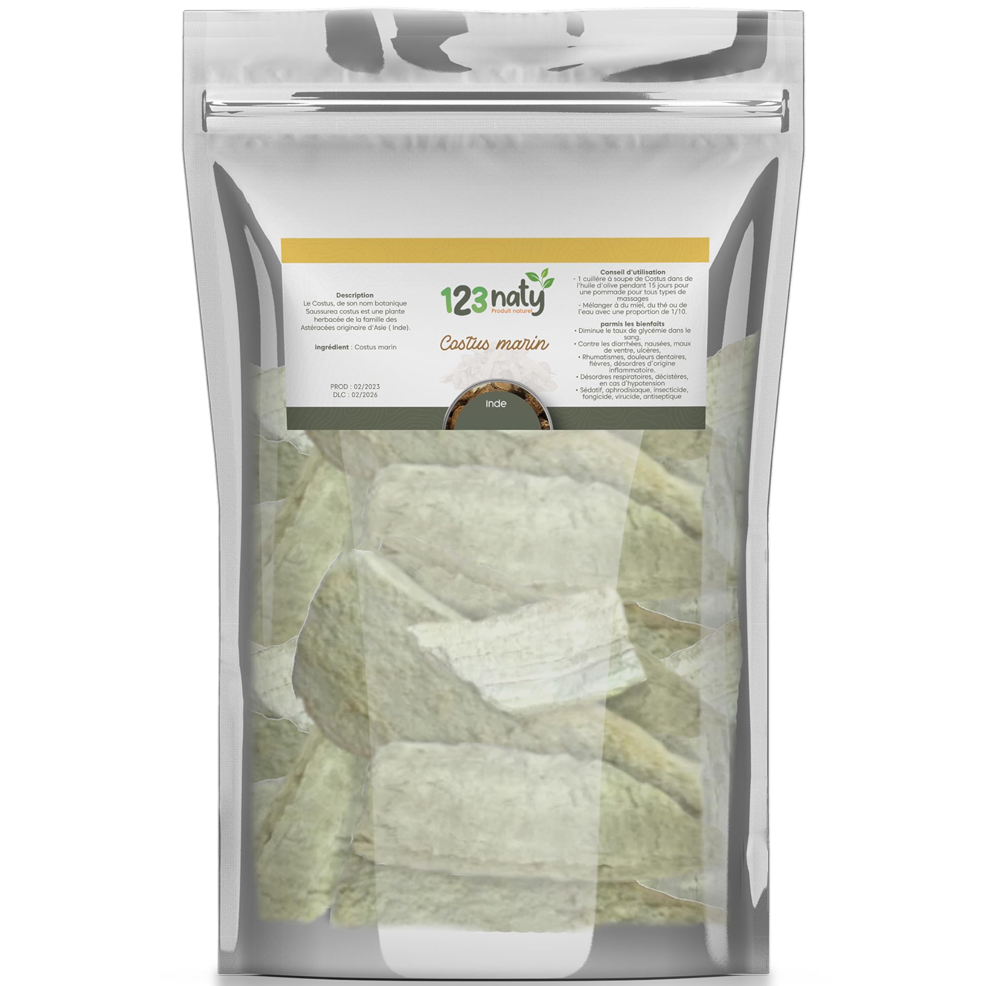 1kg Costus Marin Brut – Qualité Supérieure – Plante Traditionnelle
