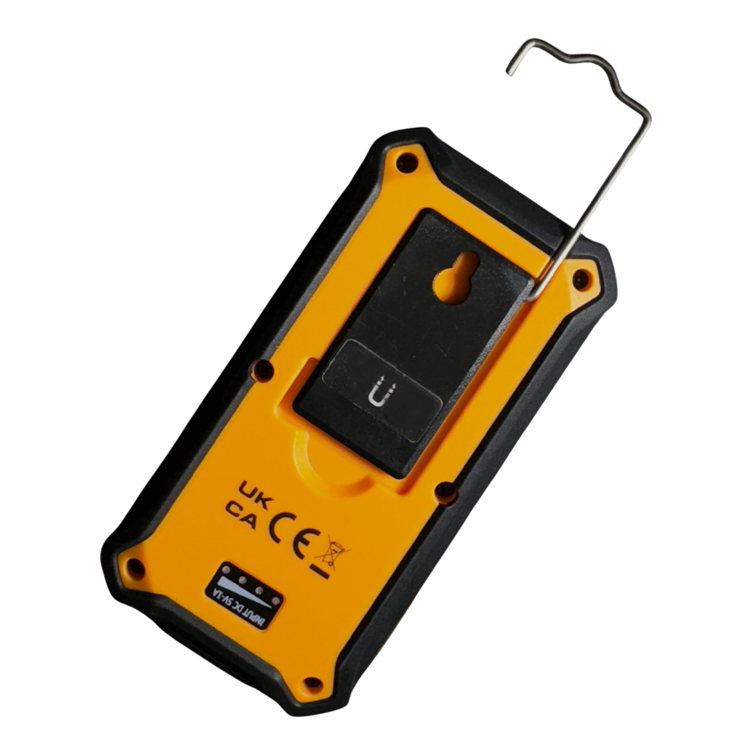 JCB Work Lights LED-Arbeitsleuchte 1000 Lumen, kompakte Werkstattlampe mit 3 Helligkeitsstufen, USB-C aufladbar, Magnet & Haken, IP54, nur 140 g, JCB-WL-PALM