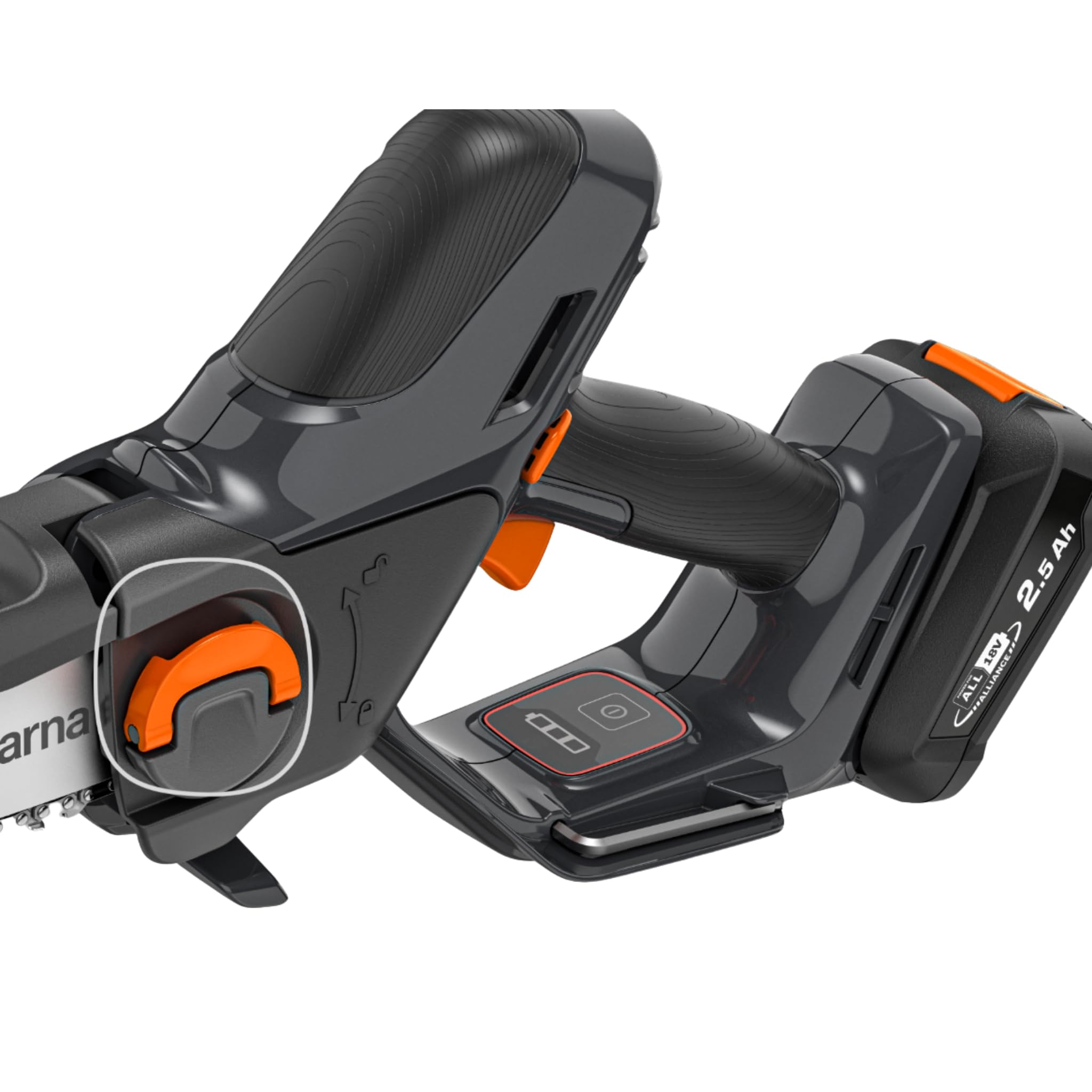 Husqvarna Aspire PE5-P4A Akku-Hochentaster 18V mit 4Ah Akku und Ladegerät, Mini-Kettensäge mit Teleskopstiel bis 1,7 m, Astsäge für Baumschnitt, POWER FOR ALL Alliance System