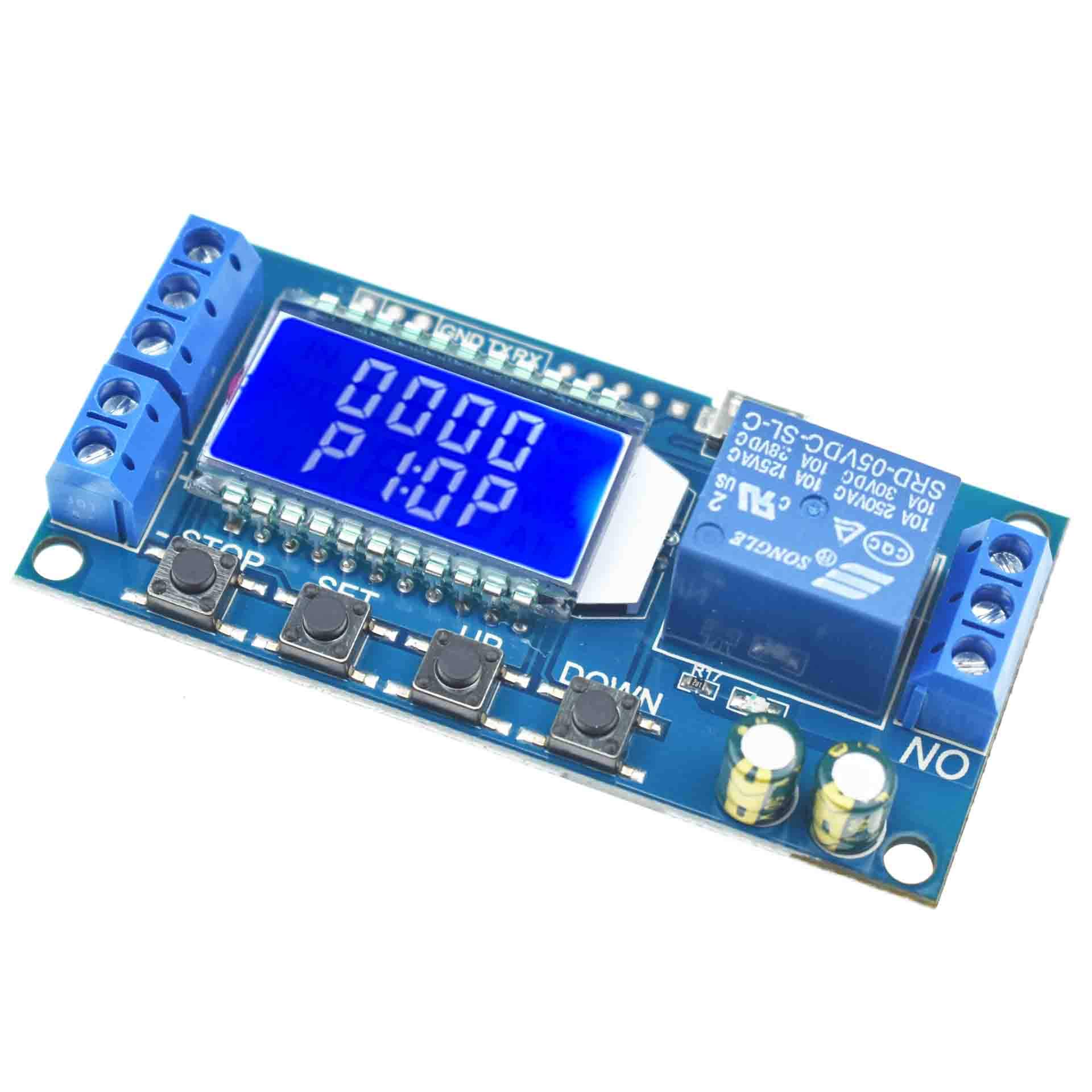 The time Relay Module 24v12V Cycle Timing Disconnection triggers The delay Switch DC AC Universal Conduction