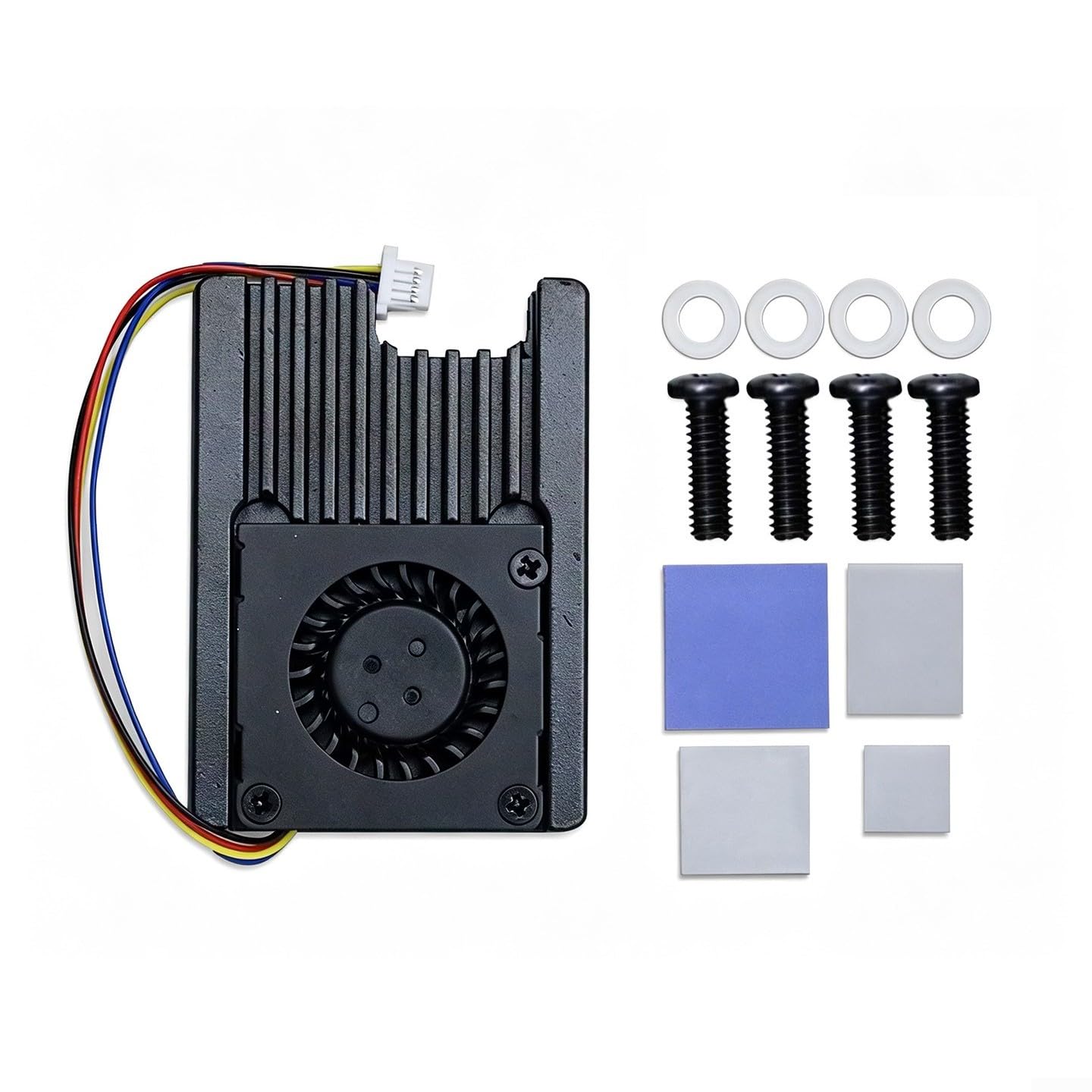 Ventilador para Raspberry Pi CM5 disipador de aluminio y metal con regulacion PWM de 5,4 cm