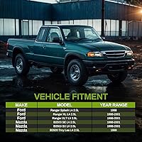 Vista 2 de AUTOSAVER88 Radiador compatible con Ford Ranger 1998 1999 2000 2001 1998-2001 Mazda B2500 2.5L L4 CU2172