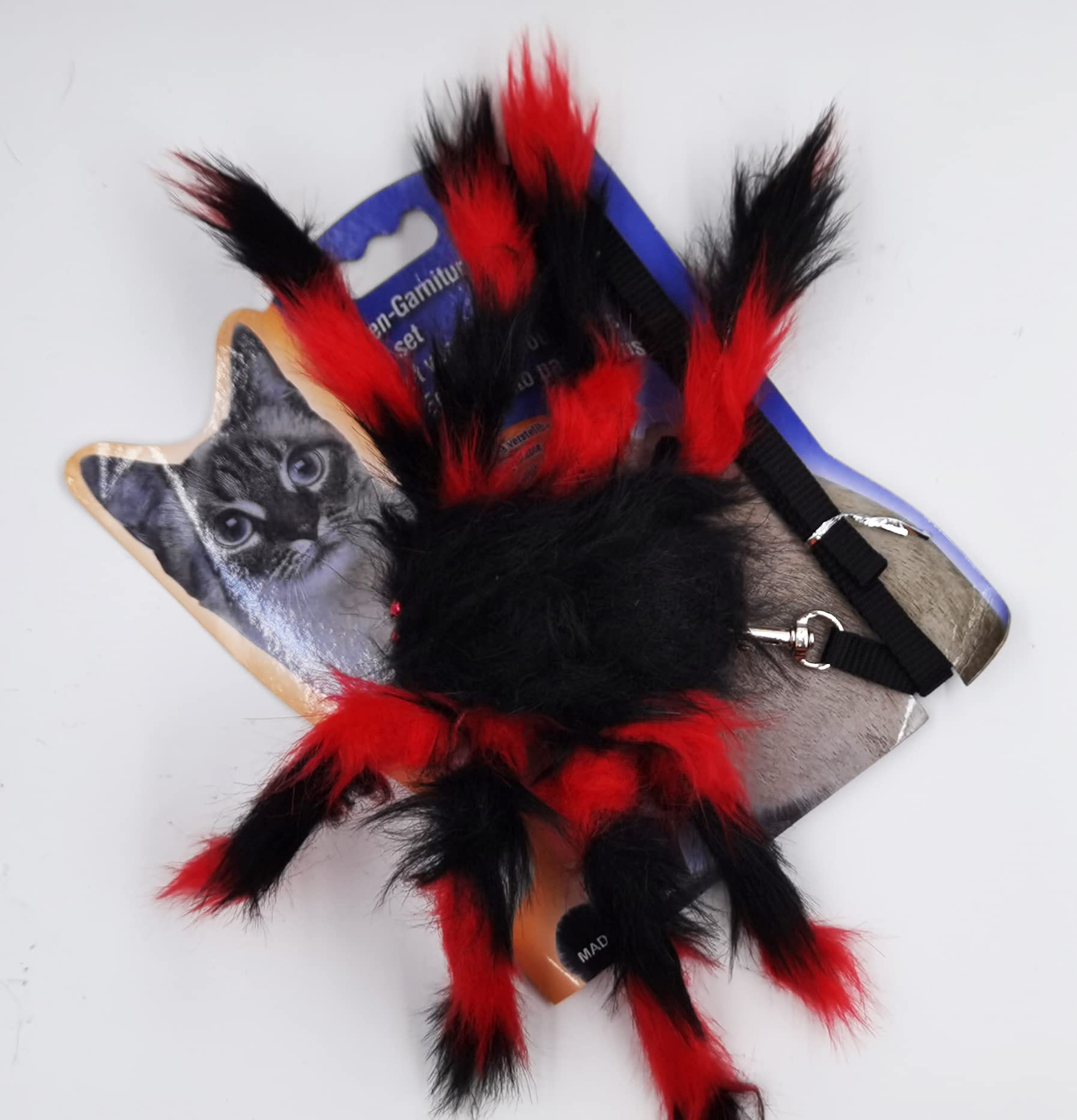 OHANAHalloween Props Red Spider Leash for Pets, Cats, Dogs, Rabbit Costumes, Black, OPH-025, Pet, One Size