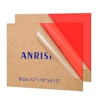 Vista 10 de Láminas de plexiglás de 1/2 pulgada de espesor (13 mm), 30 cm x 30 cm, lámina de acrílico fundido para proyectos de bricolaje, fácil de cortar