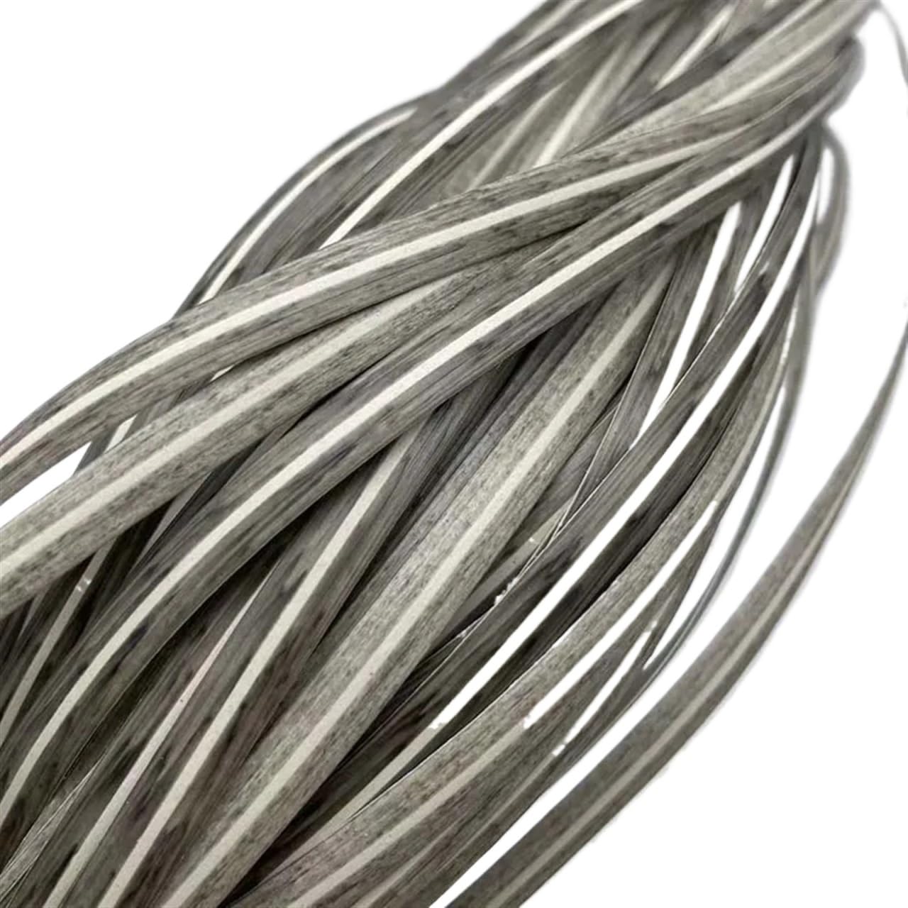 Rotin synthétique pour meuble de jardin tresse plastique plate blanc gris 70m