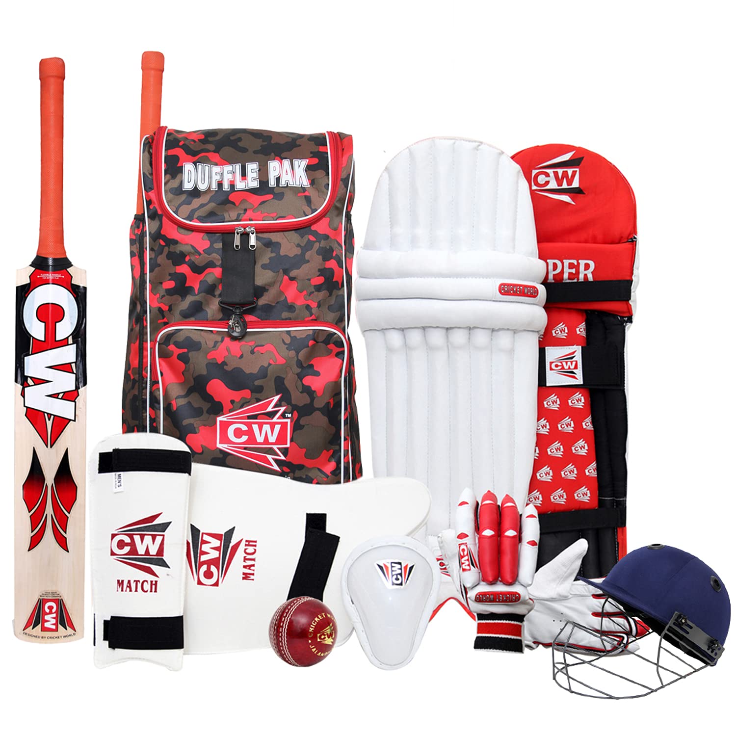 Kit de cricket complet garçon CW County pour éviter les blessures à l'entraînement - 8