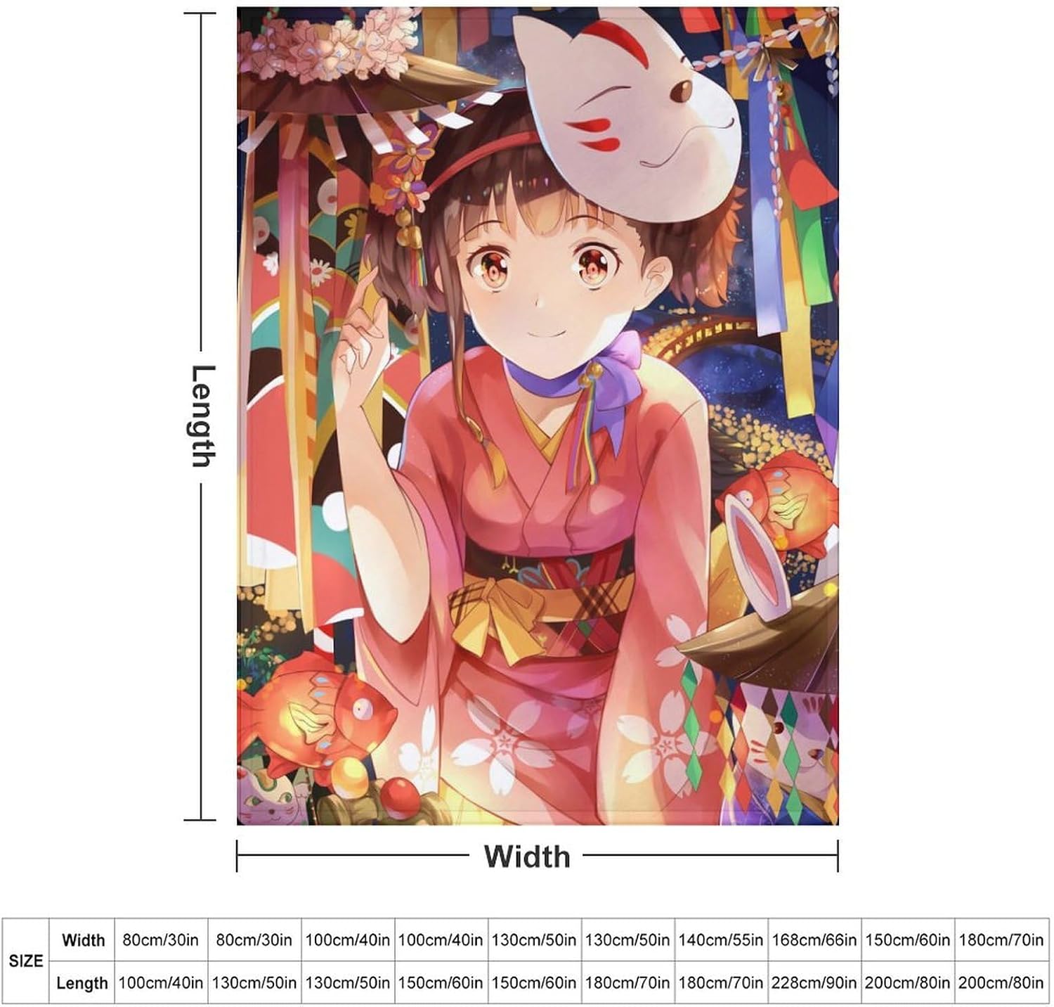 フランネル ブランケット もうふ 萌え アニメ柄 甲鉄城のカバネリ 無名 オシャレ 毛布 タオルケット 大判 【ホテル仕樣 極上暖感
