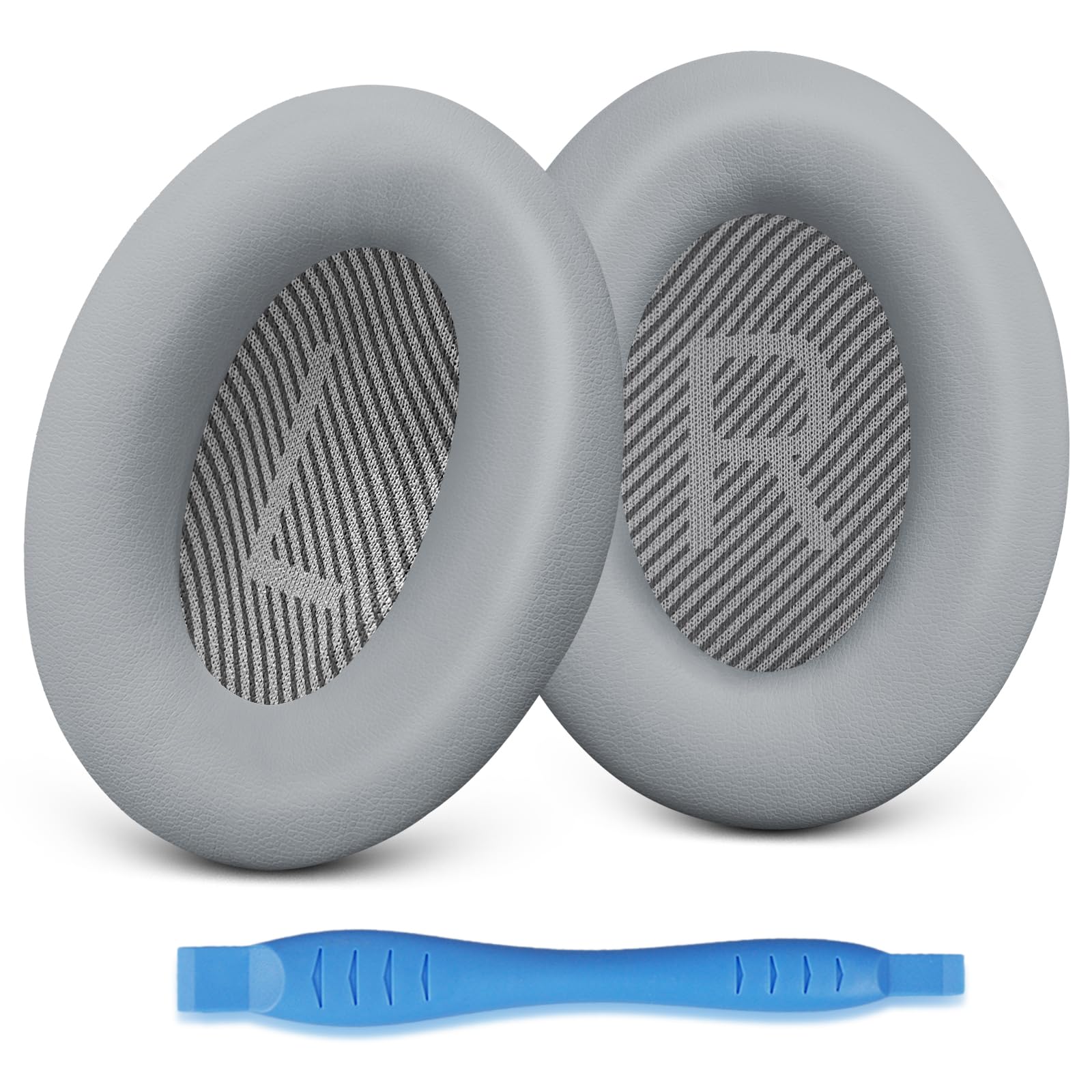 GEVO Premium Replacement Ear Pads Compatible for Bose QC35 & QC35ii Over-Ear Headphones Made by Comfortable Protein Leather and Noise Isolation Foam Earpads Kit for Bose QuietComfort 35 &35ii (Grey)-image-30