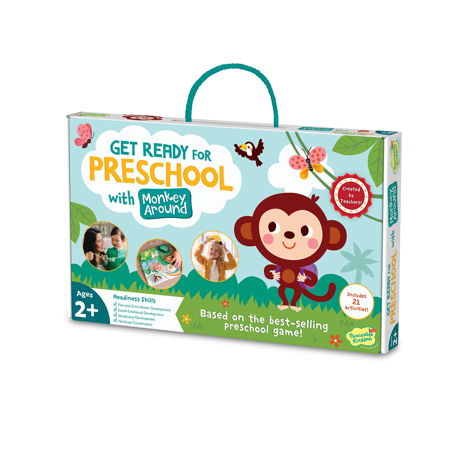 Peaceable KingdomGet Ready for Preschool with Monkey Around Game for Pre School Kids and Toddlers