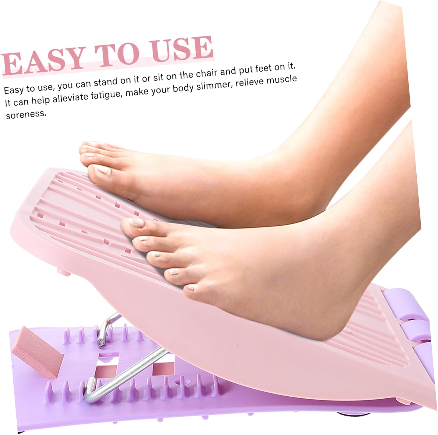 POPETPOP 1set Calf Stretch Board Elastic Rope Portable Incline Board for Fitness and Ankle Stretching for Home Gym Office Use Compact Design