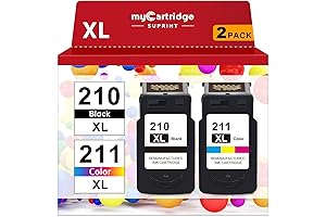 210XL 211XL Black and Color Remanufactured Combo Ink Cartridge