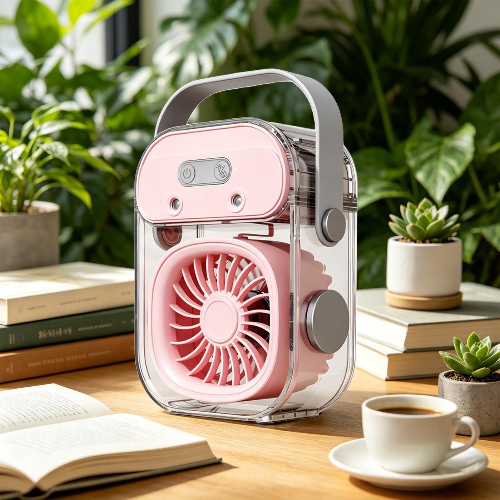 Ventilatore Portatile Con Nebulizzatore Raffrescante Silenzioso con