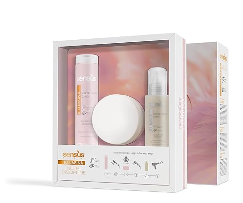 Kit de cuidado del cabello para nutrir y disciplinar - Sens.us - Crea puentes de azufre que dan al cabello una mayor fuerza. Champú, acondicionador disponible en Yaxa Colombia