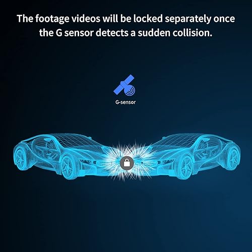 Miniatura 5 de LANMODO Amplio sistema de visión nocturna M1, cámara frontal separada, visión nocturna súper a todo color de 984 pies, cámara de tablero FHD con