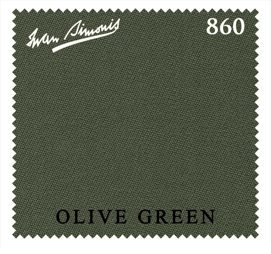 Iwan Simonis 860 Pool Billiard Table Cloth - Authorized Dealer (Olive Green, 8 ft)