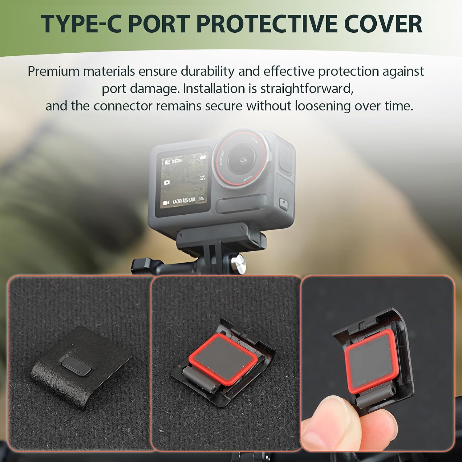 for DJI Osmo Action 5 Pro Type-C Port Protective Cover Replacement for Osmo Action 5 Pro USB-C Interface Protection Cover Camera Accessories Parts image 5