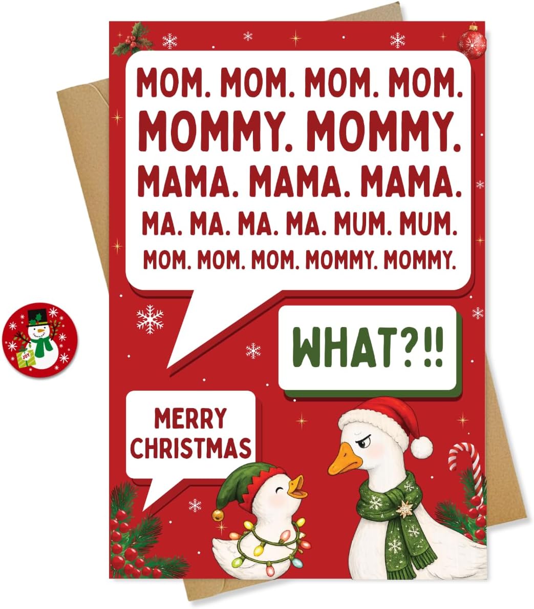 Merry Christmas mom card