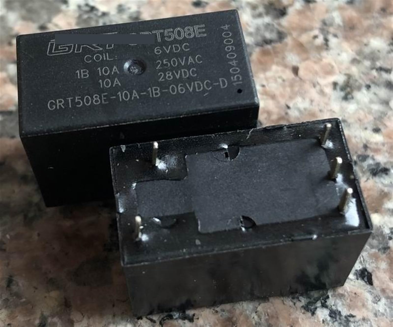 Relé CRT508E-10A-1B-06VDC-D de 5 pines y 1 piezas para control electrónico 2