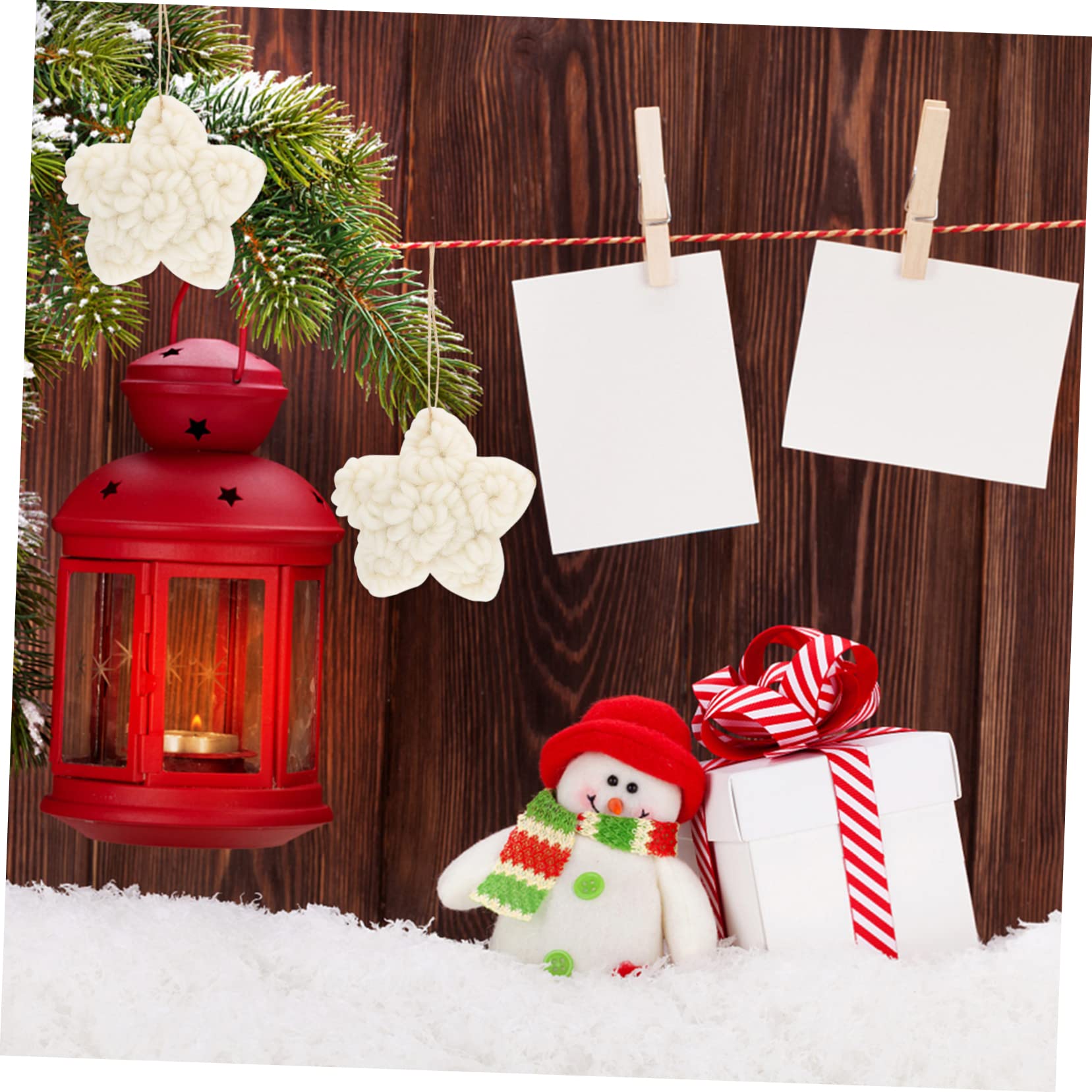 Tofficu 9pezzi Pendente Decorativo Forma Di Stella Per Albero Di Natale Toppe Per Fai Da Te Addobbi Natalizi e Accessori Per Abbigliamento