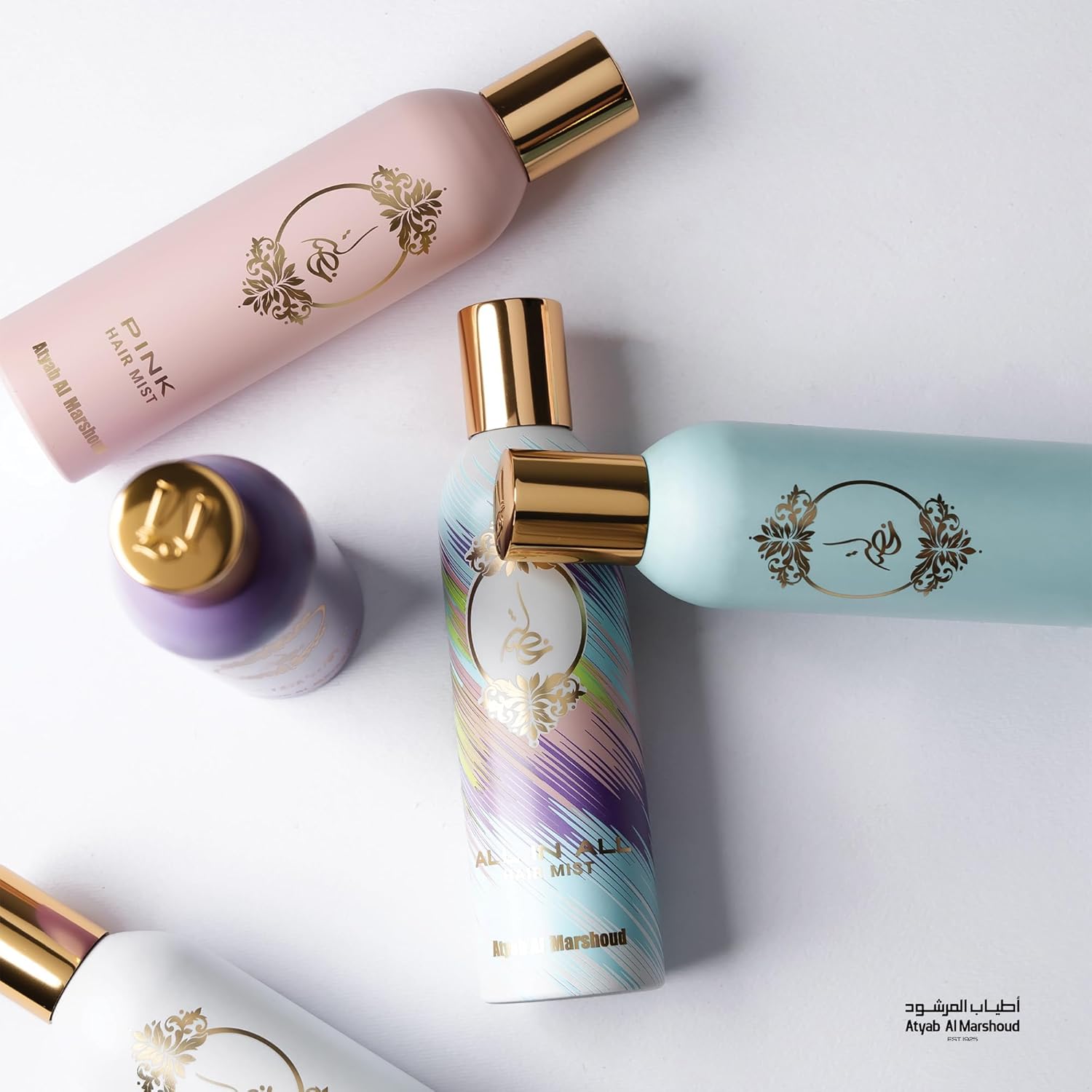 ATYAB AL MARSHOUD Khisla All in All Hair Mist Perfume 125ml - Lightweight and Long-Lasting Hair Perfume for Women with Raspberry, Patchouli, Musk & Pink Pepper - Exquisite Mix of All Khisla's Scent