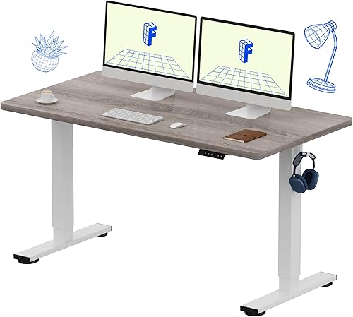 Vista 20 de FLEXISPOT - Escritorio eléctrico de pie con altura ajustable, para estar de pie o sentarse, para oficina en casa, estación de trabajo