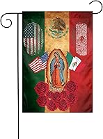 Vista 10 de Bandera de la amistad de Estados Unidos y México de 3 x 5 pies, pancarta de jardín para interiores y exteriores, decoración perfecta