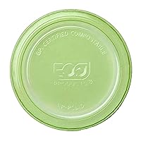 Vista 6 de ECO PRODUCTS Vasos pequeños de plástico PLA transparente compostable de 1 oz, caja de 5000, recipientes redondos para alimentos fríos, renovables a