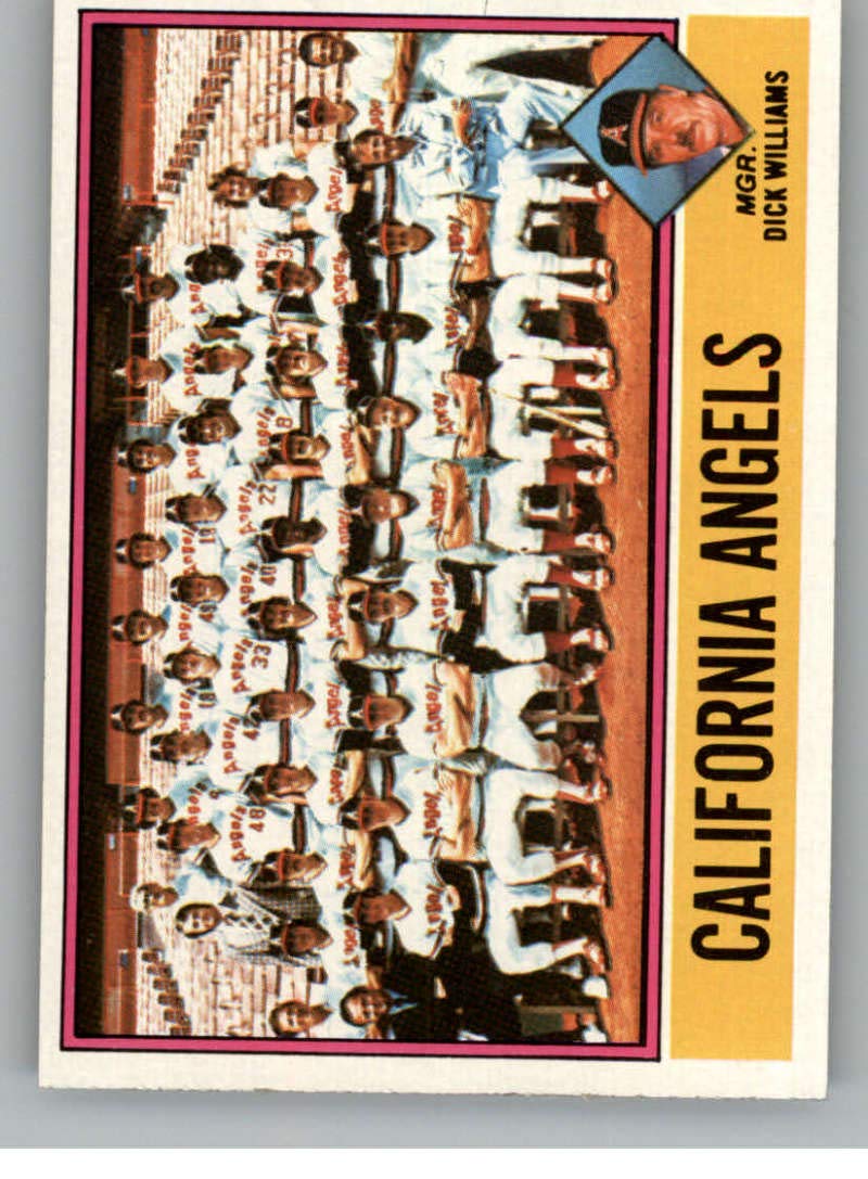 Baseball 1976 Topps #304 Angels/Dick Williams MG CL VG Angels