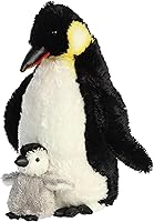Vista 2 de Aurora World pingüino emperador con bebé, 12 pulgadas