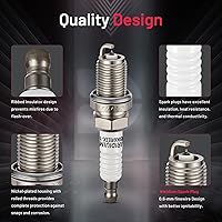 Vista 2 de BDFHYK Juego de 6 bujías iridio compatibles con Dodge Nitro Ram 1500 Dakota, compatible con Jeep Commander Liberty Grand Cherokee, Raider, 3.7L 4.7L