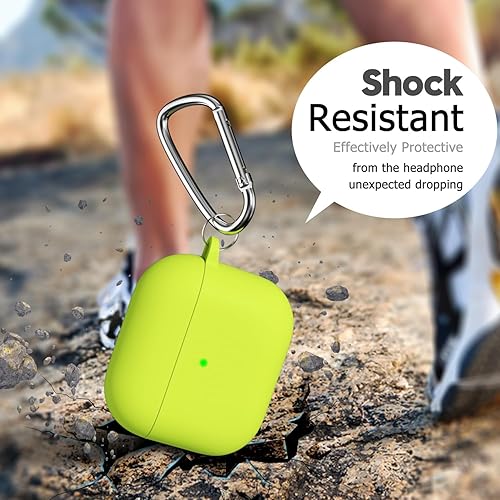 Miniatura 5 de Oakxco Funda de silicona para Airpods Pro 2, bonita funda rígida femenina para Airpods Pro de 1 2 generación con llavero, goma colorida de TPU suave