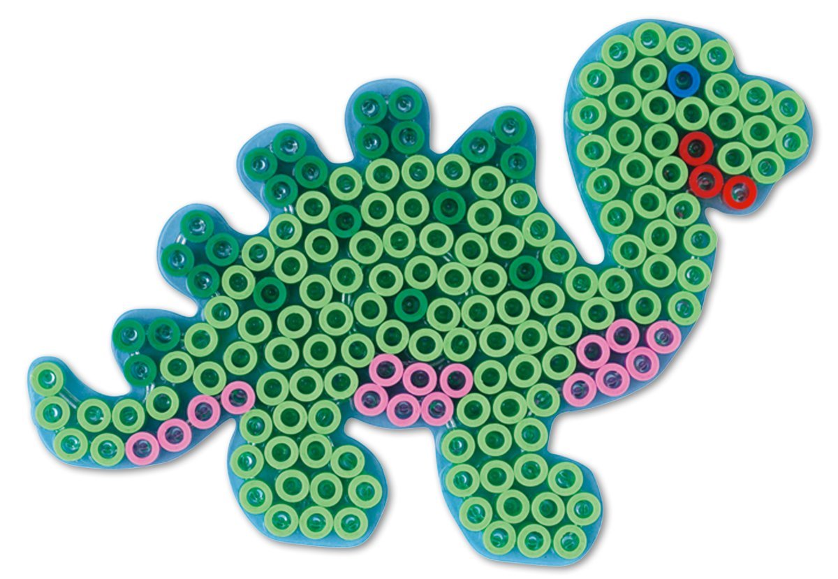 Hama Creativ 10.8215 Maxi Dinosaur Pegboard, Mixed